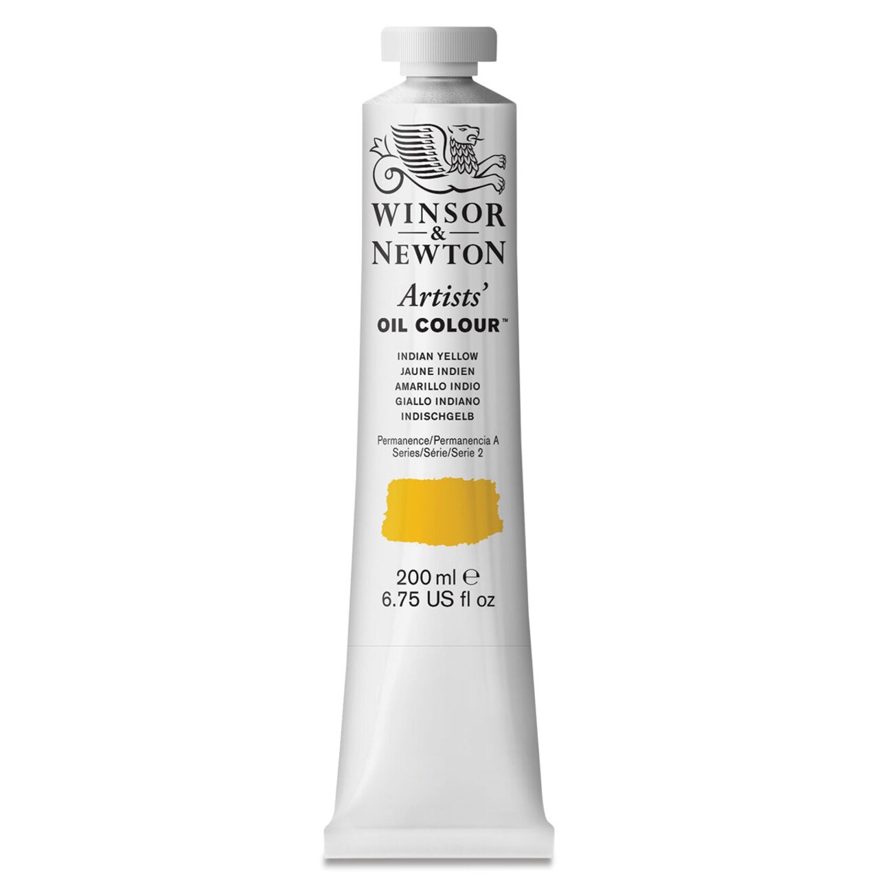 Winsor & Newton Artists' Oil Color - Indian Yellow, 200 ml tube